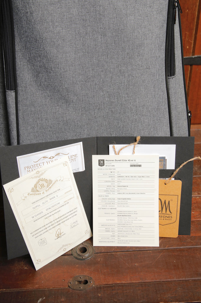 Mayones Duvell 6 Elite Transparent Graphite Satin Electric Guitar 2022 Pre-Owned