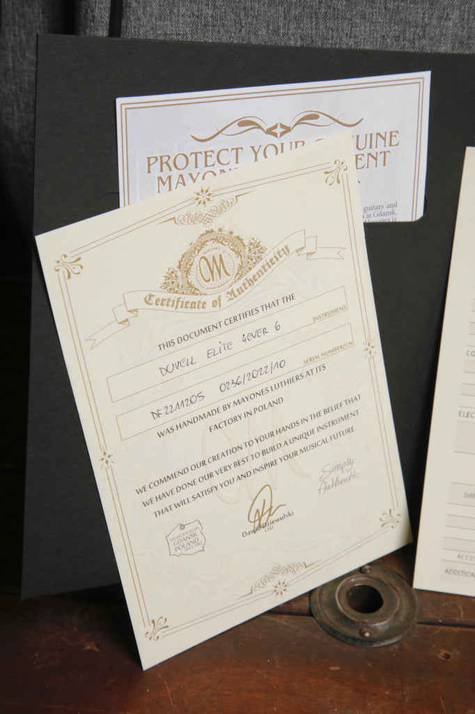 Mayones Duvell 6 Elite Transparent Graphite Satin Electric Guitar 2022 Pre-Owned