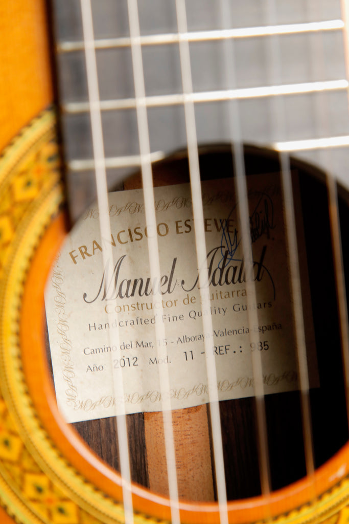 Esteve Manuel Adalid Model 11 Classical Acoustic Guitar 2012 Pre-Owned