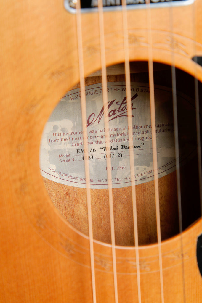 Maton EML-6 Mini Maton Acoustic-Electric Guitar 2012 Pre-Owned
