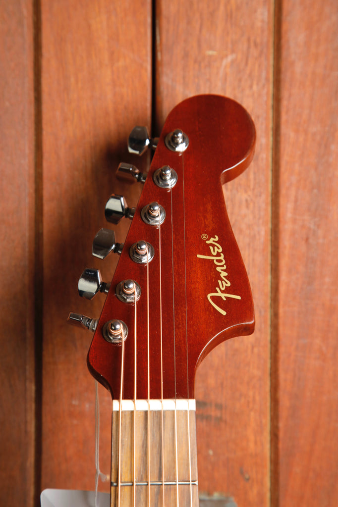 Fender California Standard Redondo CE Fiesta Red Acoustic-Electric Guitar