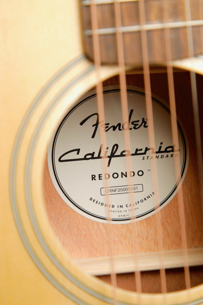 Fender California Standard Redondo Natural Acoustic Guitar
