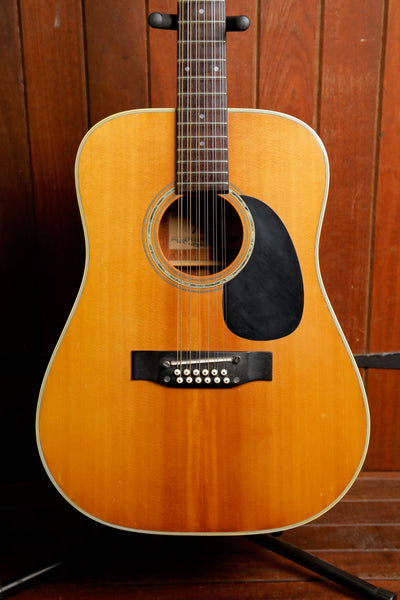 Fender F-55-12 Vintage 12-String Acoustic Guitar Circa 1970s MIJ Pre-Owned