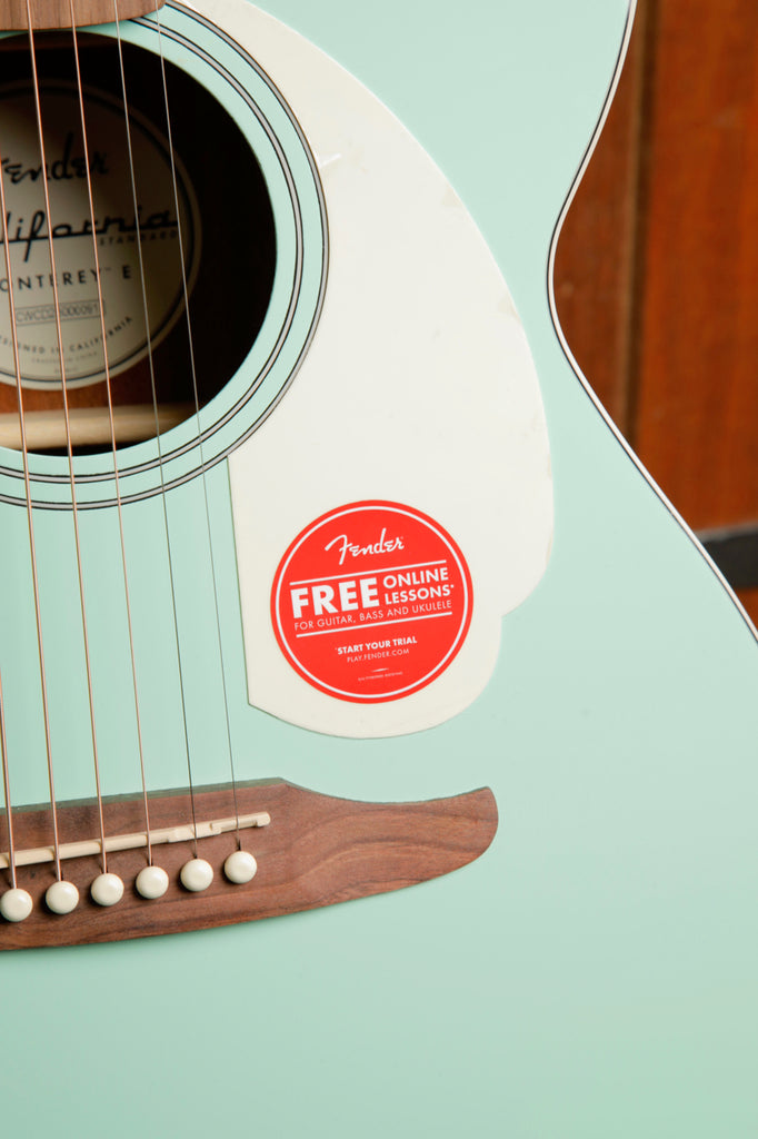 Fender California Standard Monterey E Surf Green Acoustic-Electric Guitar