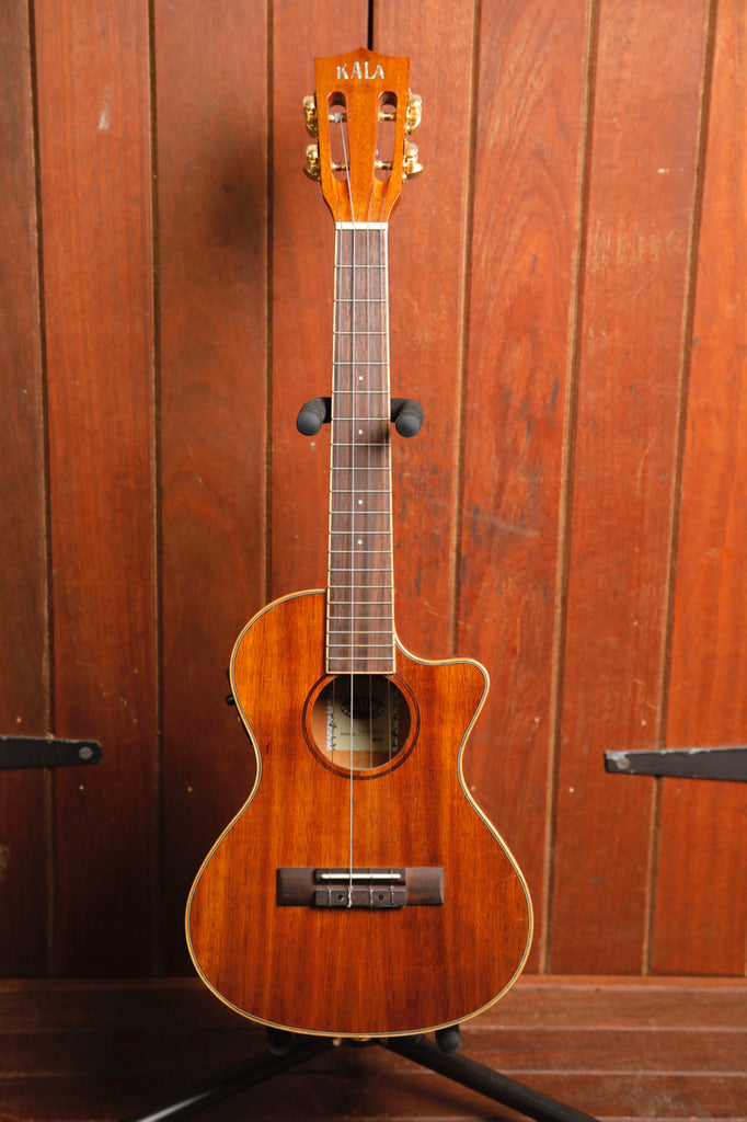 Kala Hawaiian Koa Tenor Cutaway Ukulele with EQ KA-KTGE-C Pre-Owned