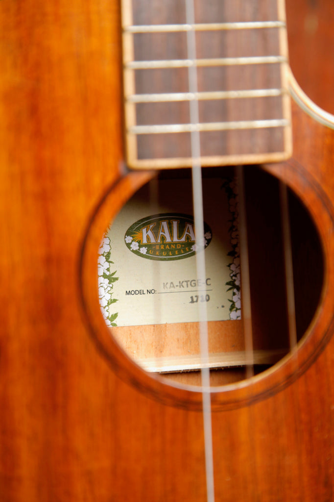 Kala Hawaiian Koa Tenor Cutaway Ukulele with EQ KA-KTGE-C Pre-Owned