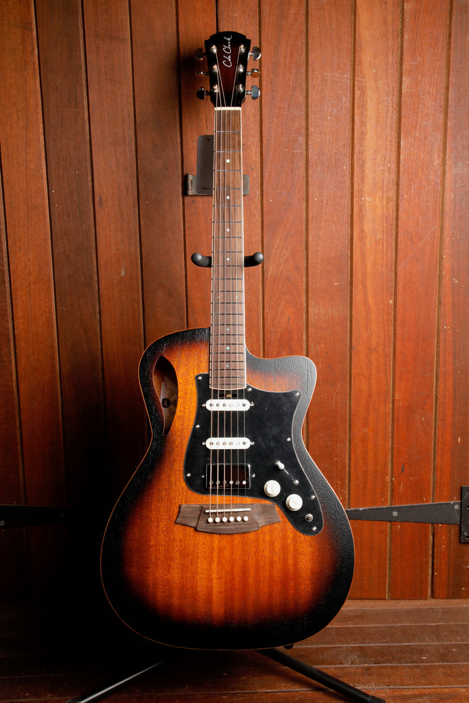 Cole Clark STL1EC-MMAH-HSS-SUN True Hybrid Thinline Acoustic-Electric Guitar