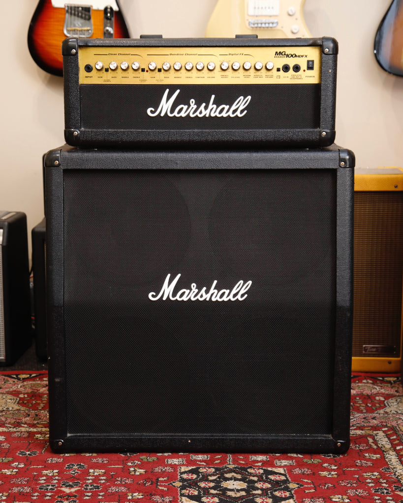 Marshall MG100HDFX 100w Amplifier Head & MG412A Speaker Cabinet Pre-Owned