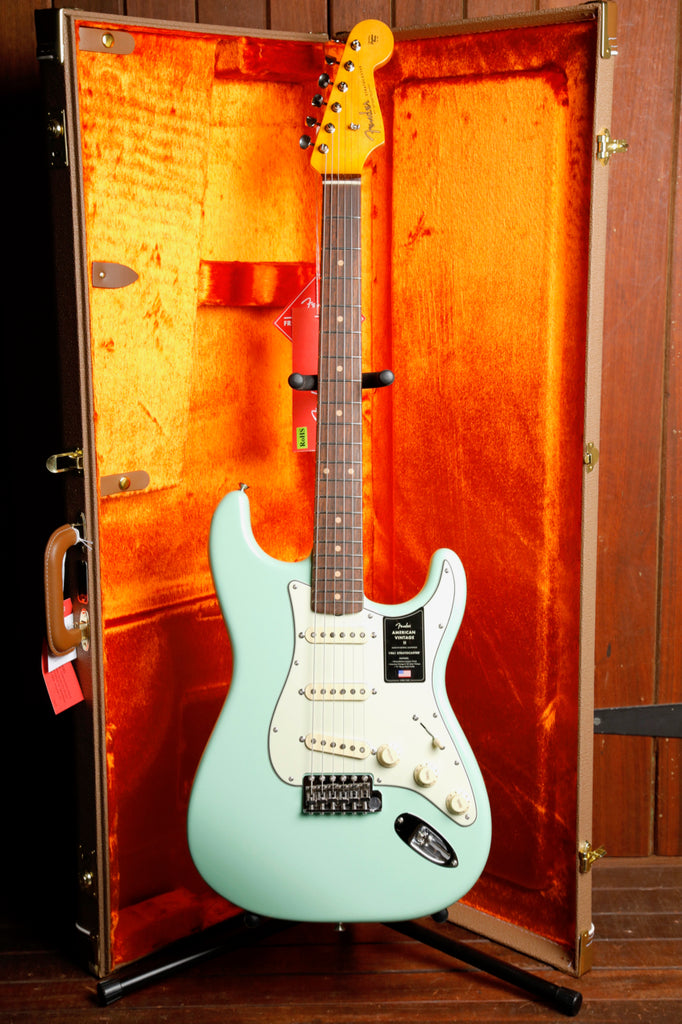 Fender American Vintage II 1961 Stratocaster Surf Green Electric Guitar