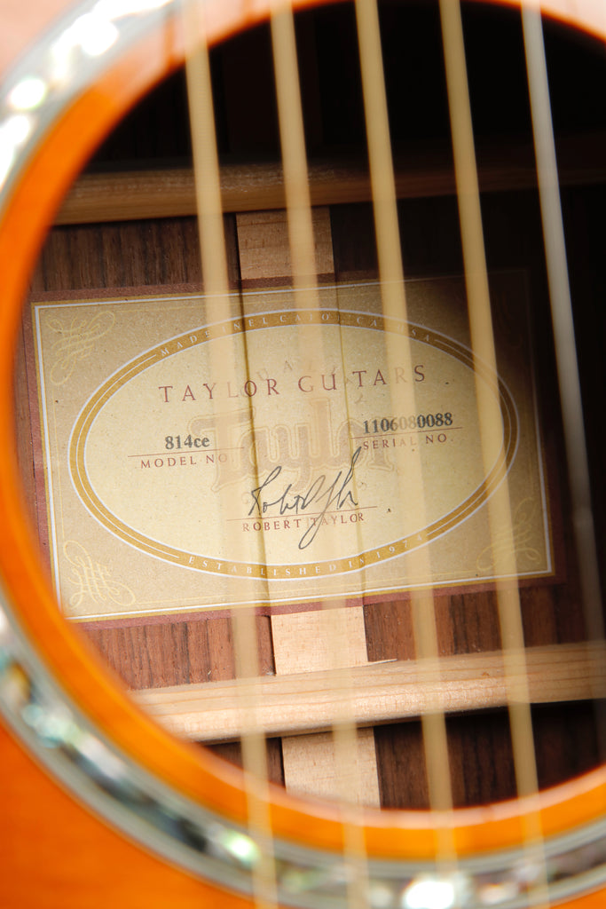 Taylor 814ce Grand Auditorium Sunburst Acoustic-Electric Guitar 2010 Pre-Owned