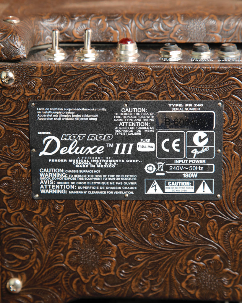 Fender Hot Rod Deluxe III Western Tooled 40-Watt 1x12" Valve Guitar Amplifier Pre-Owned