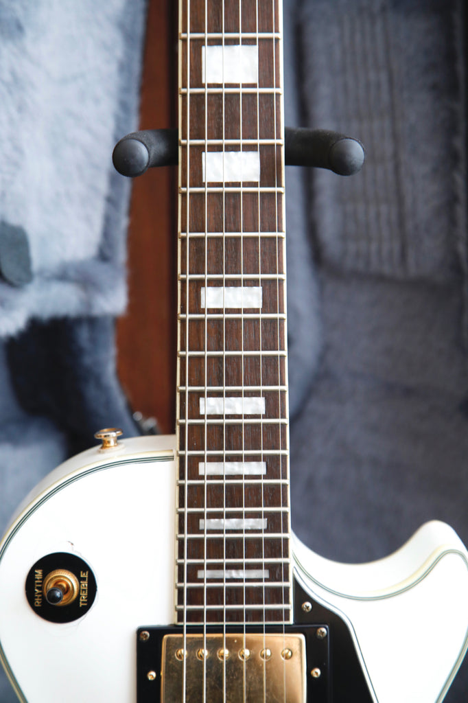 Epiphone Les Paul Custom Alpine White Electric Guitar 2005 Made In Korea Pre-Owned