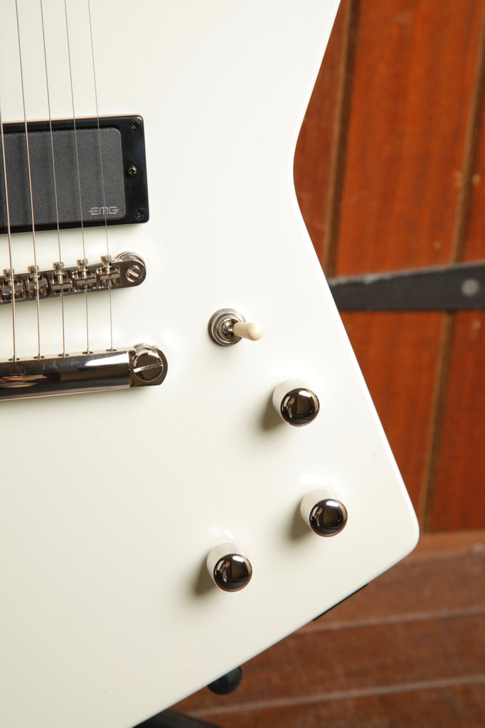 Epiphone Explorer 80s EMG Classic White Electric Guitar
