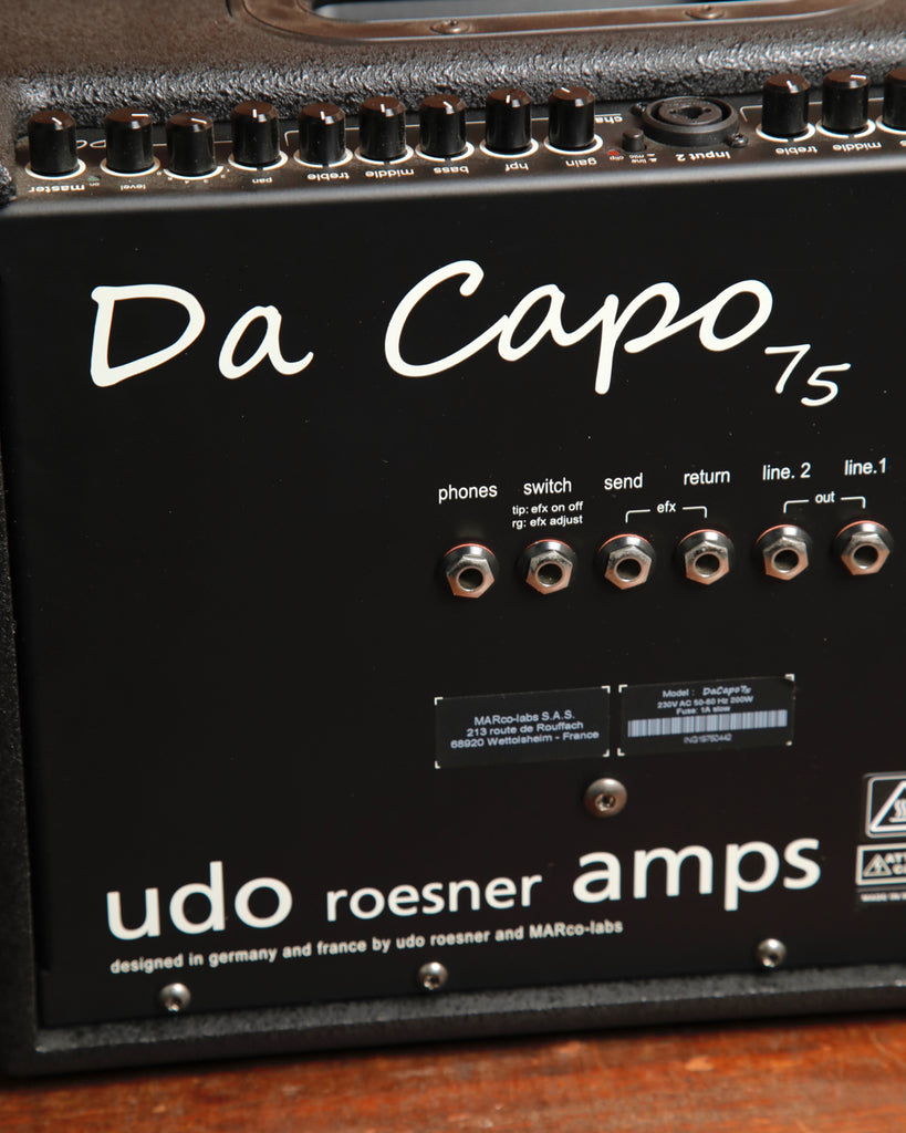 Udo Roesner Da Capo 75 2-Channel Acoustic Amplifier Pre-Owned