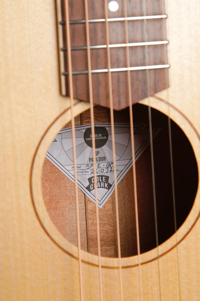 Cole Clark SP1E-BM Bunya Maple Parlour Acoustic-Electric Guitar