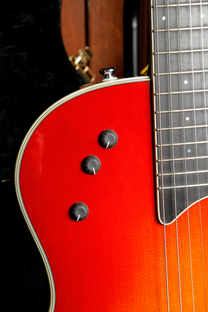 Taylor T5-S Thinline Acoustic-Electric Guitar Red Edgeburst 2005 Pre-Owned
