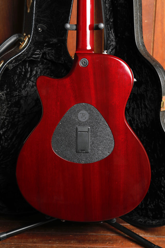 Taylor T5-S Thinline Acoustic-Electric Guitar Red Edgeburst 2005 Pre-Owned