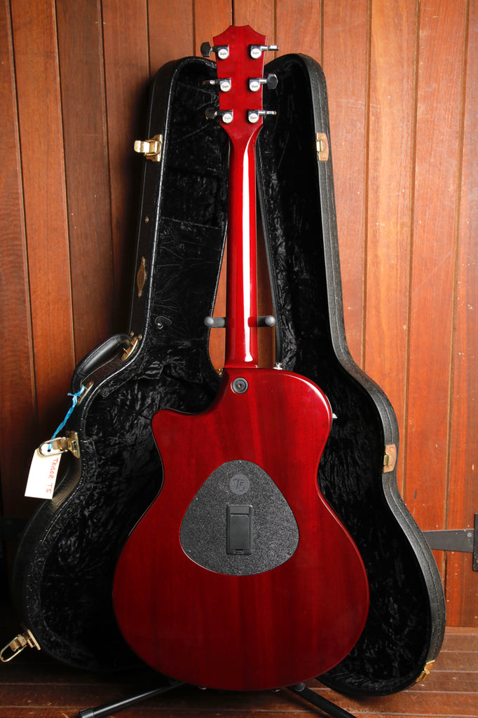 Taylor T5-S Thinline Acoustic-Electric Guitar Red Edgeburst 2005 Pre-Owned