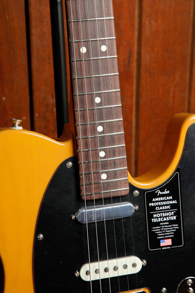 Fender American Professional Classic Hotshot Telecaster Butterscotch Blonde Electric Guitar