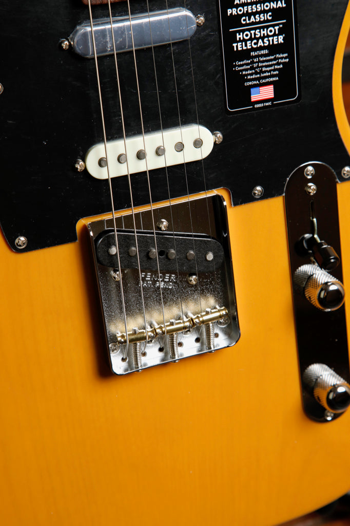 Fender American Professional Classic Hotshot Telecaster Butterscotch Blonde Electric Guitar