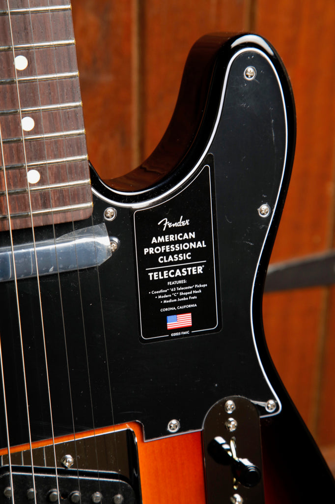 Fender American Professional Classic Telecaster 3-Colour Sunburst Electric Guitar