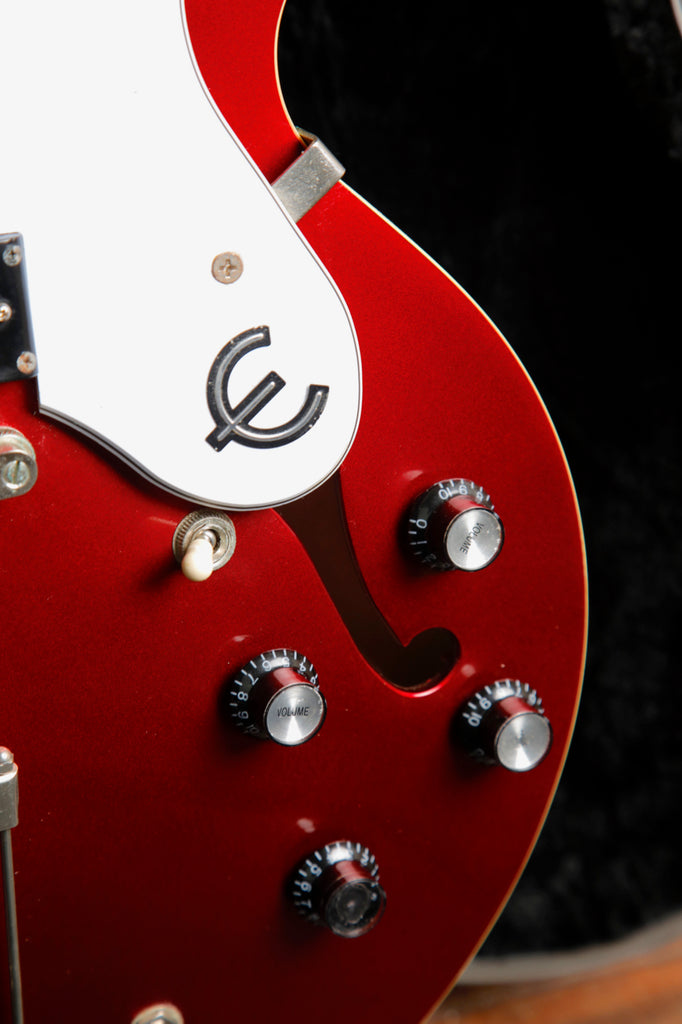 Epiphone Riviera Semi-Hollow Electric Guitar Sparkling Burgundy Pre-Owned