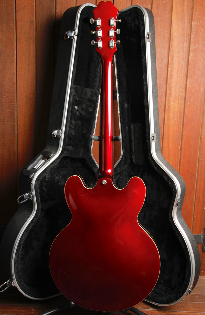 Epiphone Riviera Semi-Hollow Electric Guitar Sparkling Burgundy Pre-Owned