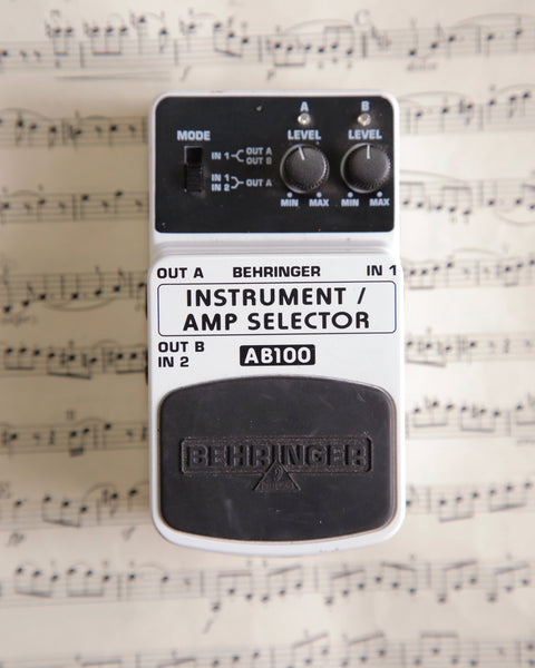 Behringer AB100 2-Mode A/B Footswitch Pedal Pre-Owned