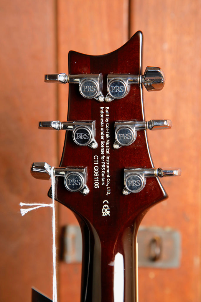 PRS Paul Reed Smith SE Custom 24 Semi-Hollow Piezo Orange Tiger Smokeburst
