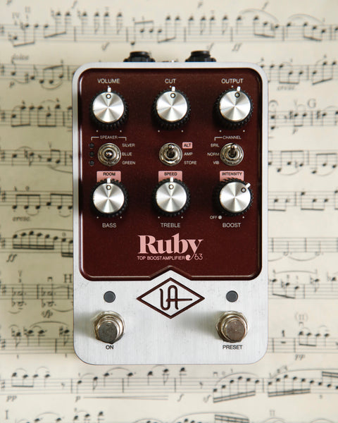 Universal Audio UAFX Ruby '63 Top Boost Amplifier Pedal Pre-Owned