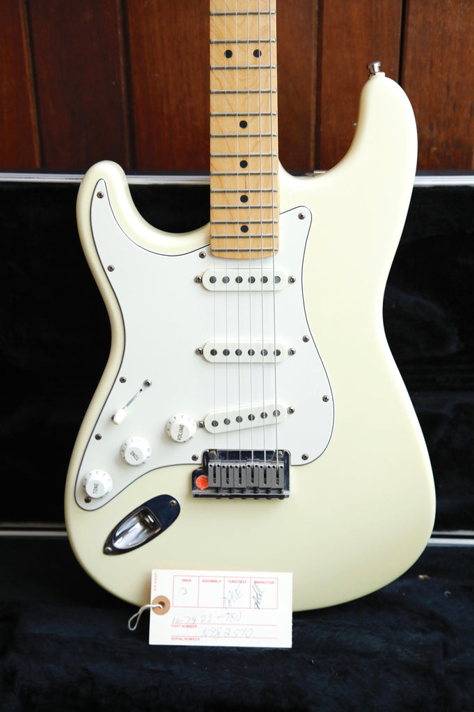 Fender American Standard Left Handed Stratocaster Olympic White 1990 Pre-Owned