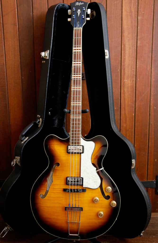 Hofner 500/7 Verythin Semi-Hollow Bass Guitar Sunburst Pre-Owned