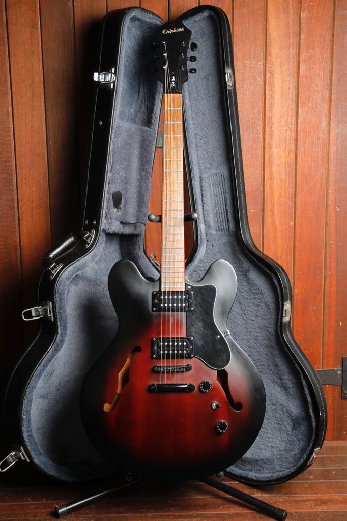 Epiphone Dot Studio Worn Brown Semi-Hollow Electric Guitar 2005 w/Case Pre-Owned