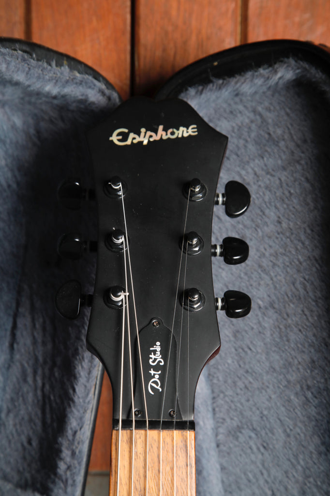 Epiphone Dot Studio Worn Brown Semi-Hollow Electric Guitar 2005 w/Case Pre-Owned