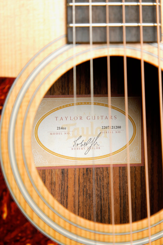 Taylor 214ce Rosewood Grand Auditorium Left Handed Acoustic-Electric Guitar Pre-Owned