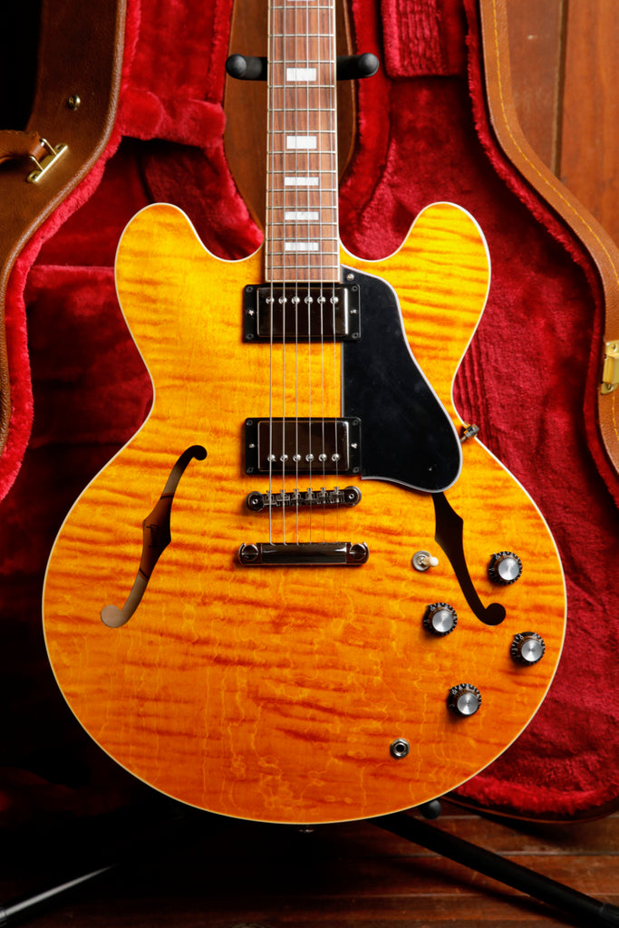 Gibson ES-335 Figured Honey Amber Semi-Hollow Electric Guitar