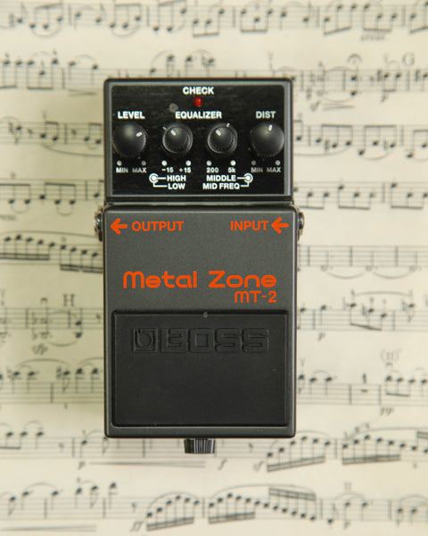 Boss Metal Zone MT-2 Distortion Pedal Pre-Owned