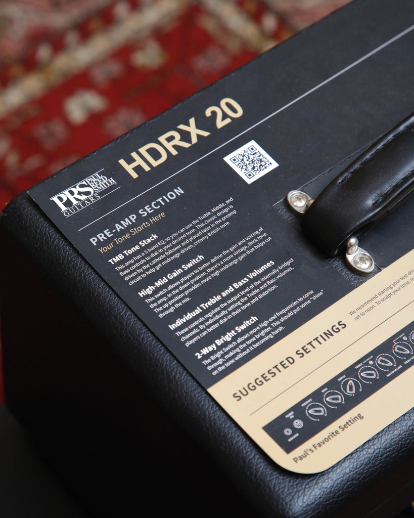 PRS HDRX 20 Amplifier Head - 20 Watt Valve Head