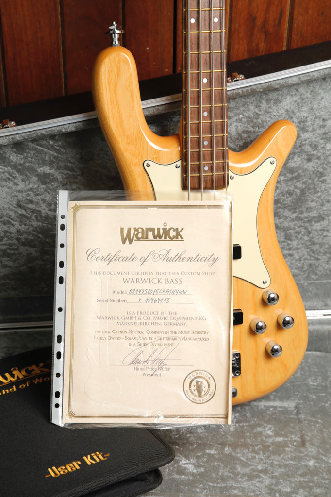Warwick Custom Shop CO Streamer Swamp Ash Bass Guitar 2013 Pre-Owned