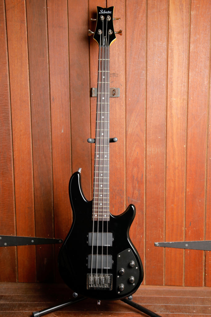 Schecter Raiden Custom-4 Black Bass Guitar Pre-Owned