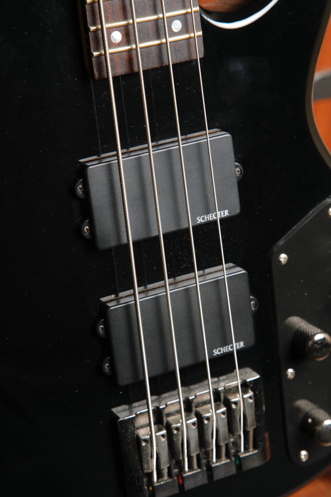 Schecter Raiden Custom-4 Black Bass Guitar Pre-Owned