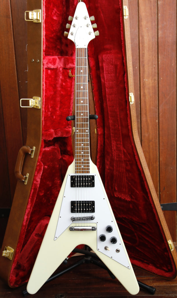 Gibson 70's Flying V Classic White Electric Guitar Pre-Owned