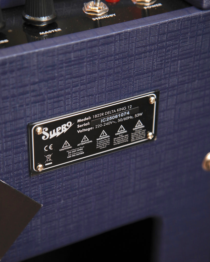 Supro Delta King 12 Combo 1x12" Amplifier Navy Blue & Black