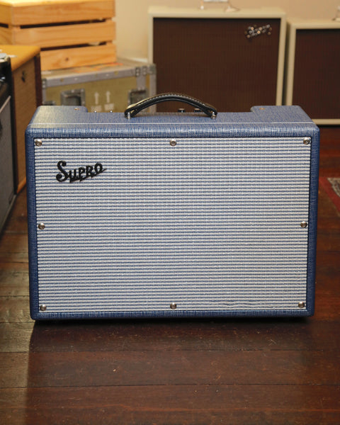 Supro Keeley Custom 12 25-Watt Valve Guitar Amplifier Blue Rhino Pre-Owned