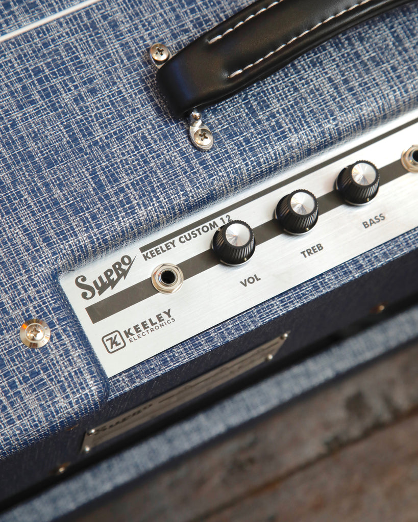 Supro Keeley Custom 12 25-Watt Valve Guitar Amplifier Blue Rhino Pre-Owned
