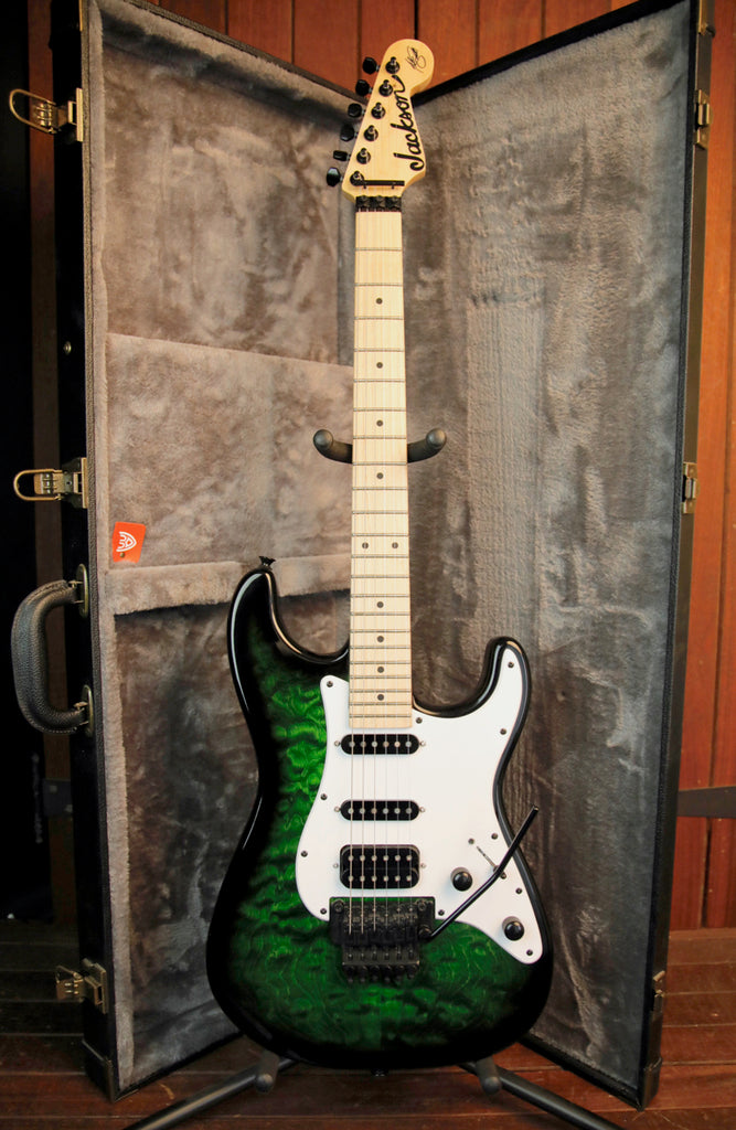 Jackson X Series Adrian Smith SDXQ Transparent Green Electric Guitar Pre-Owned