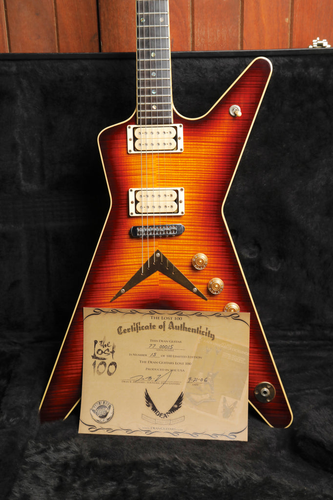Dean ML The Lost 100 Brazilian Burst Electric Guitar #77 Made in USA 2006 Pre-Owned