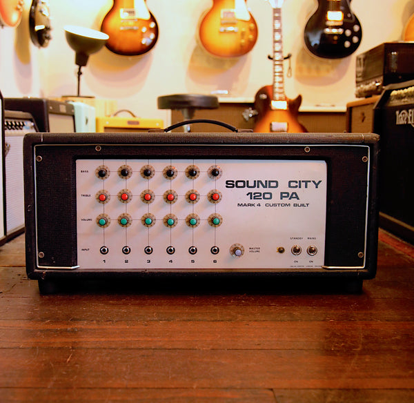 Sound City PA120 Vintage 1970's Valve PA Head Vintage Pre-Owned