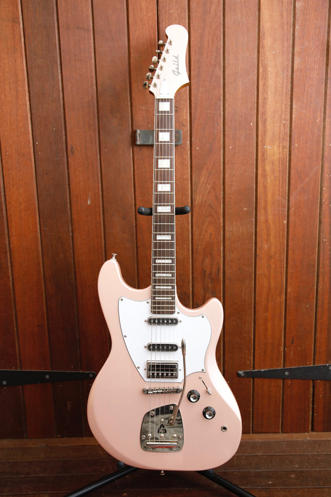 Guild Surfliner Deluxe Rose Quartz Metallic Electric Guitar Pre-Owned