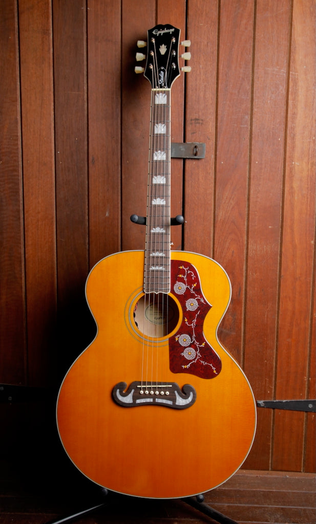 Epiphone J200 Studio Natural Acoustic-Electric Guitar